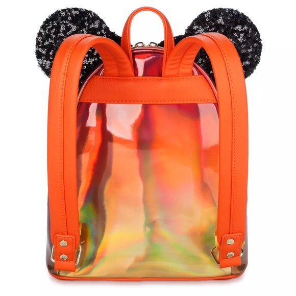 Halloween Minnie Mouse Sequin Loungefly Mini Backpack